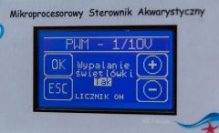 PWM wypalanie świetlówki